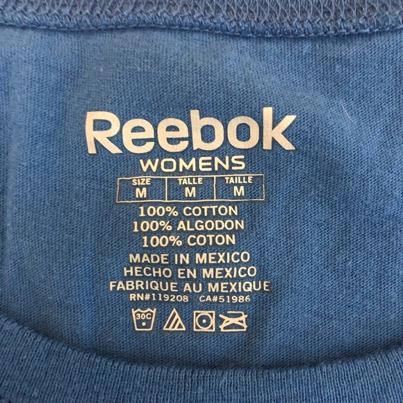 Reebok Blue Chargers T-shirt Tee Top (size Medium) - Picture 5 of 5